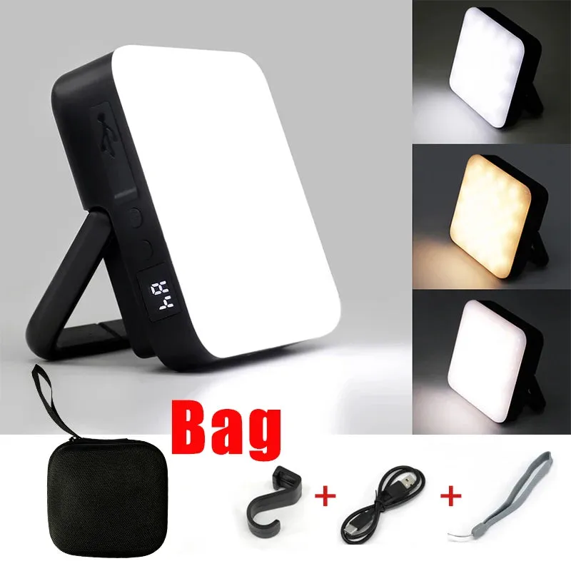 10000mAh Rechargeable Camping Lantern Portable Outdoor Camp Light Magnet Emergency Light Hanging Tent Bulb Powerful Work Lamp