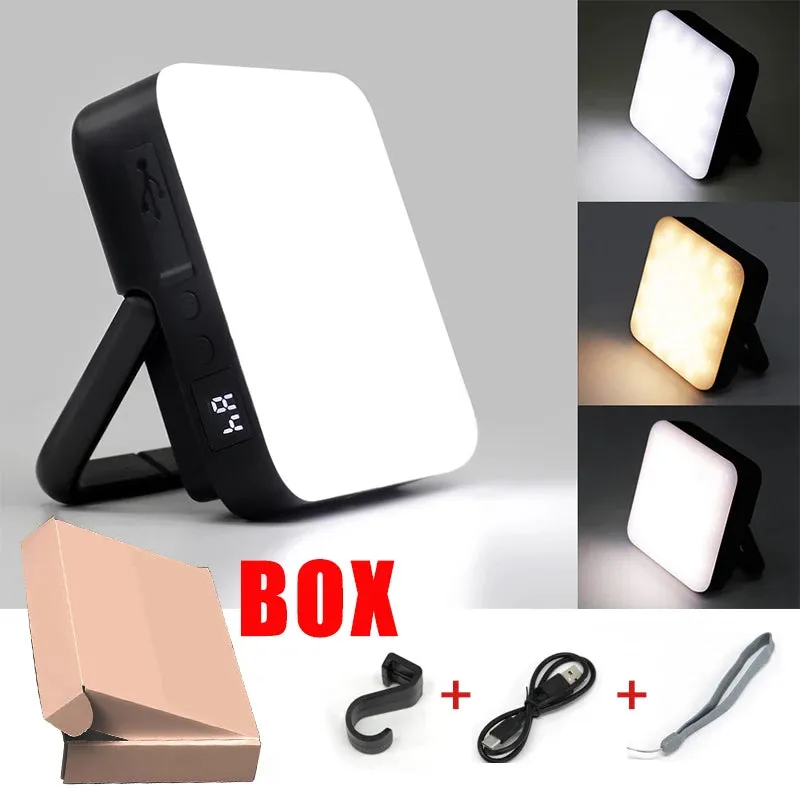 10000mAh Rechargeable Camping Lantern Portable Outdoor Camp Light Magnet Emergency Light Hanging Tent Bulb Powerful Work Lamp