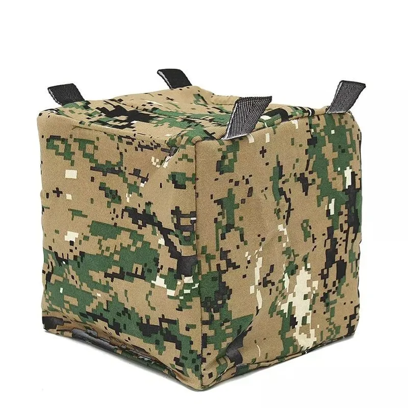 15X15X15CM Foldable Slingshot Target Box Cloth Target Box Recycle Shooting Archery Target Shooting Catapult Case Holder Camouflage Slingshot box