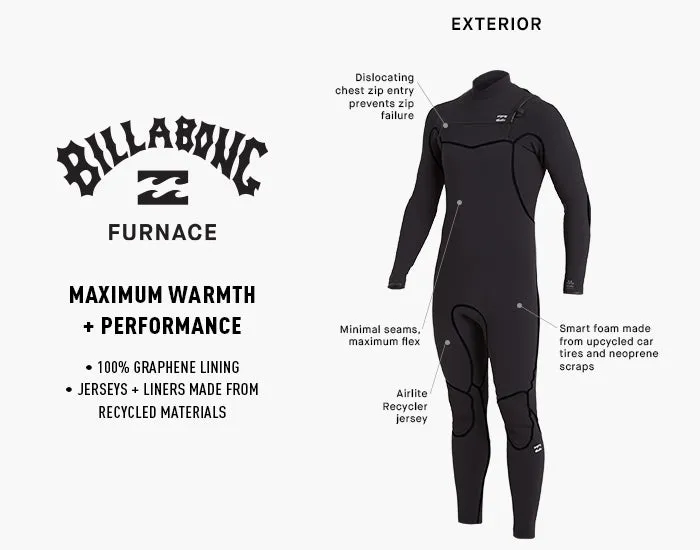 5/4 Mens Billabong FURNACE HOODED