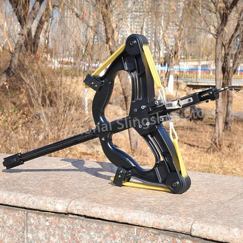 60LBS Slingshot Laser All Metal High-power Hunting Steel Ball Slingshot Composite Bow Steel Mini Infrared Composite Bow Set