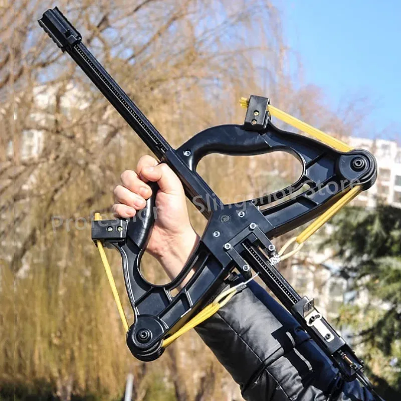 60LBS Slingshot Laser All Metal High-power Hunting Steel Ball Slingshot Composite Bow Steel Mini Infrared Composite Bow Set