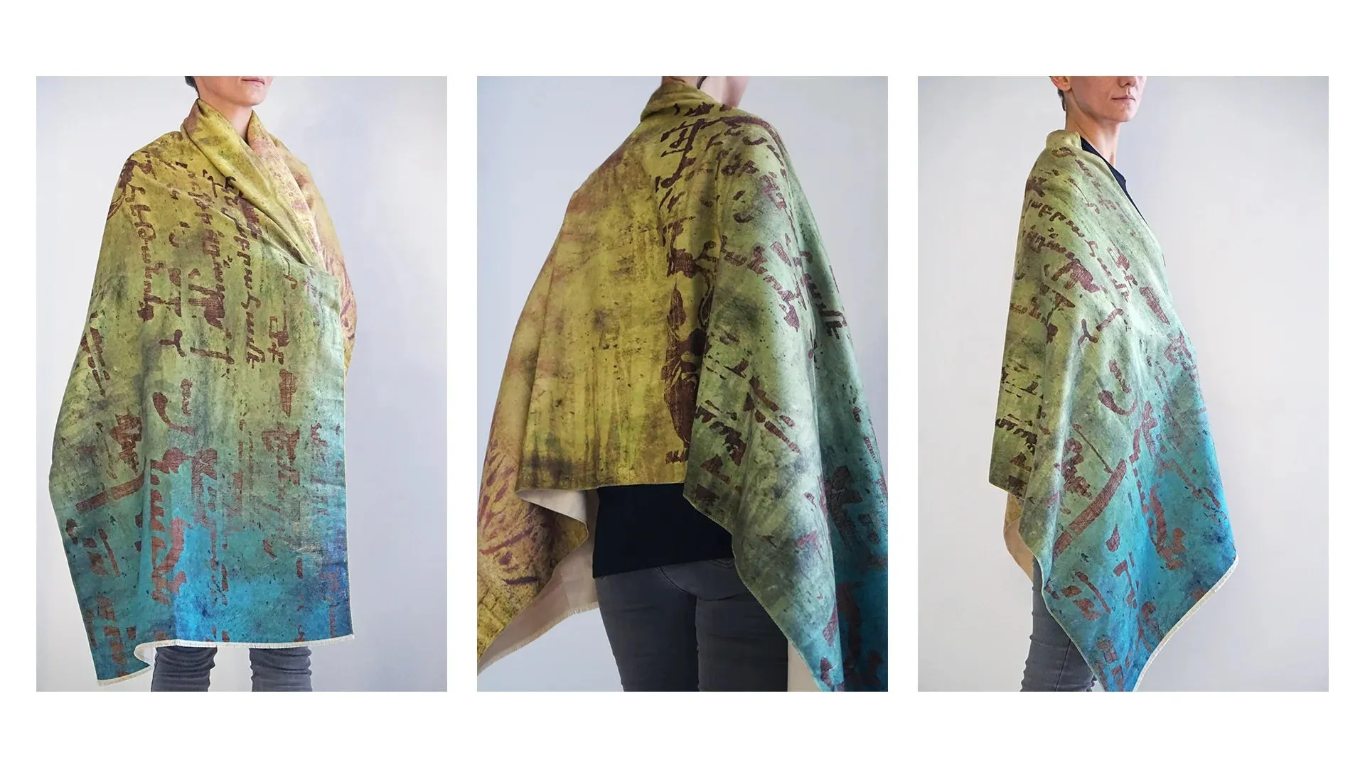A Voice From Geghard Monastery Cashmere Shawl