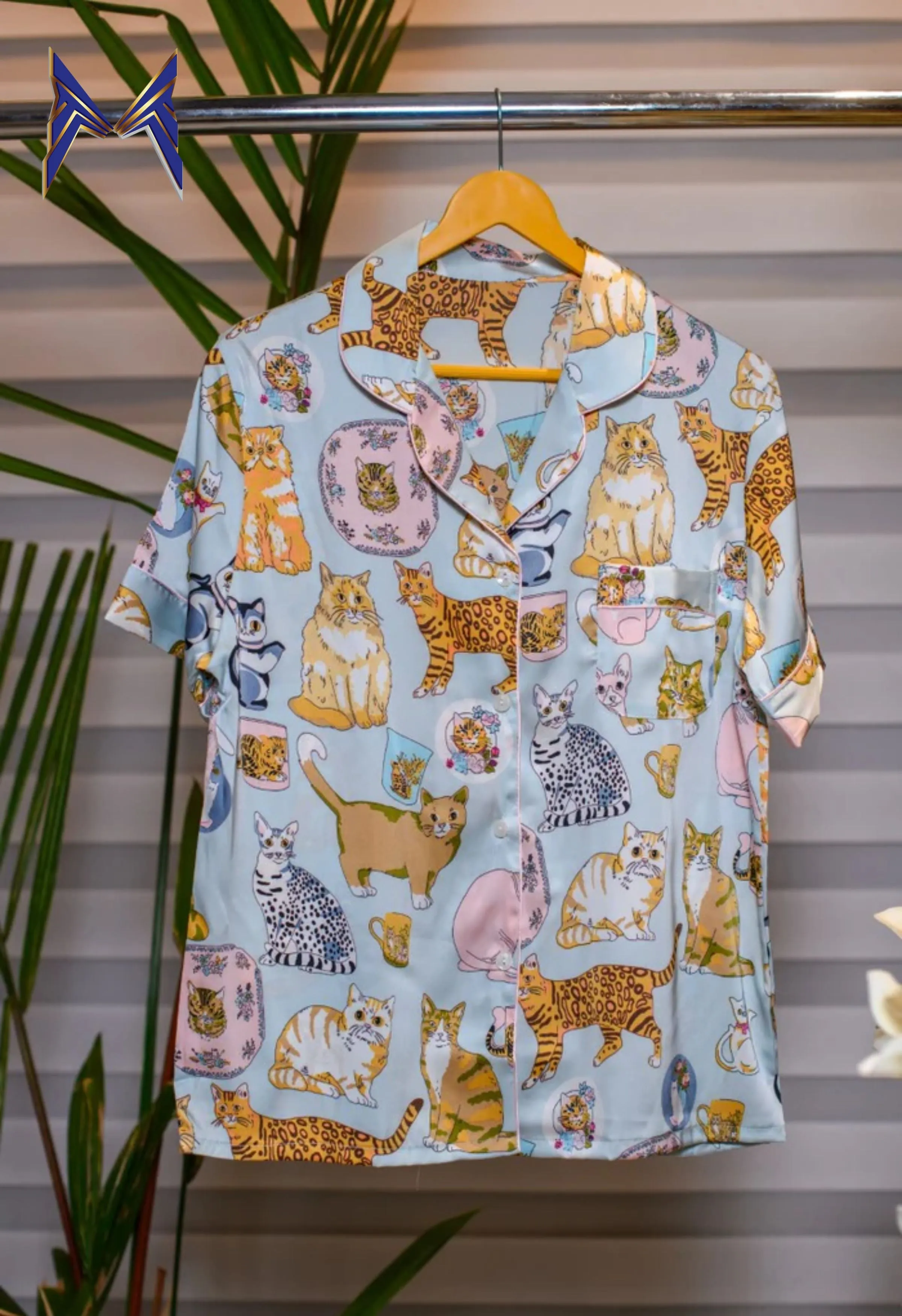 Animal print night wear