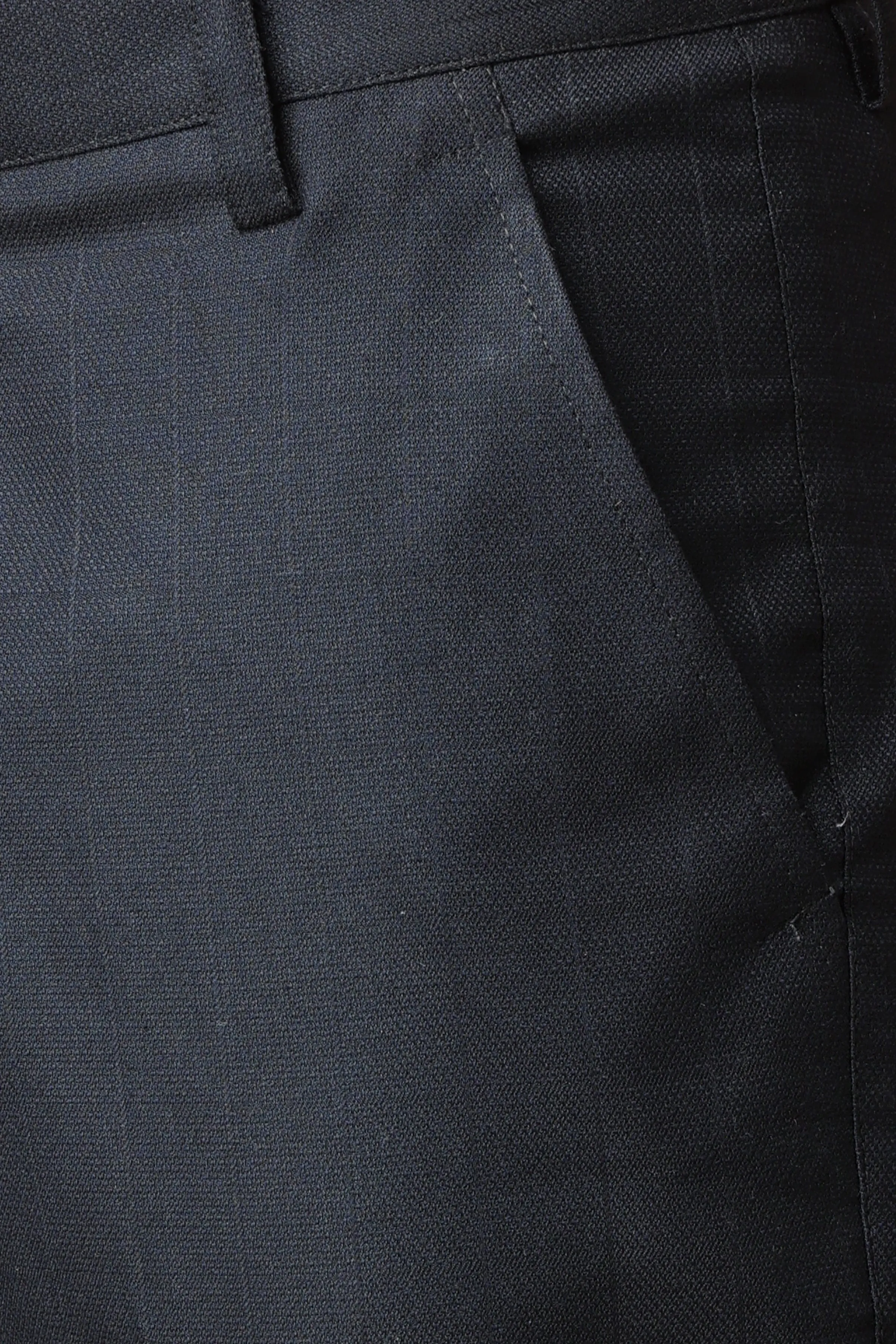 Black Checked Formal Trousers