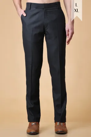 Black Checked Formal Trousers