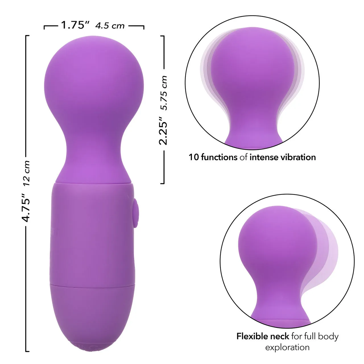 CalExotics First Time Rechargeable Massager Purple