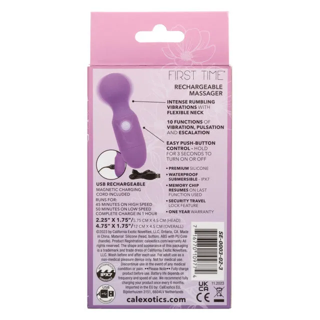 CalExotics First Time Rechargeable Massager Purple
