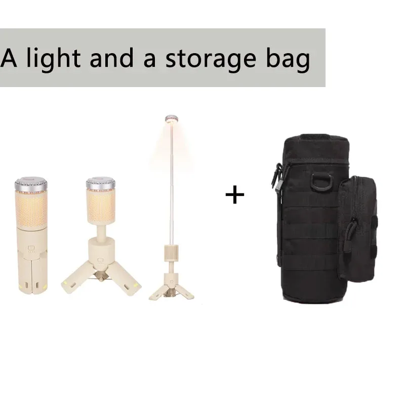 Camping Light Telescopic and Collapsible Night Light Mobile Lighting 10000mAh Battery Built-in Magnetic Road Light  Flash Light
