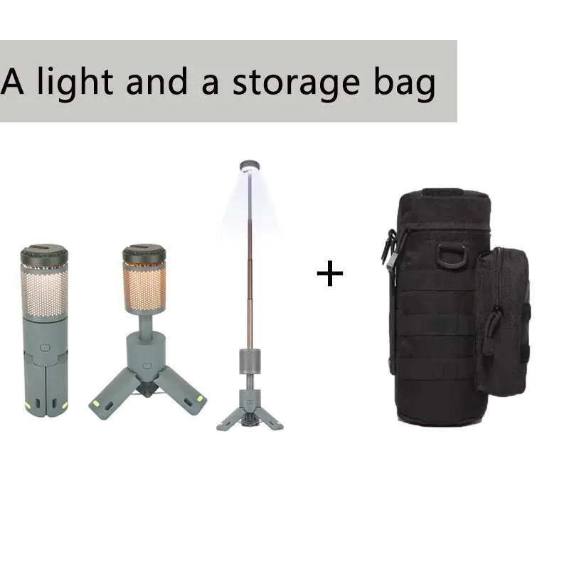 Camping Light Telescopic and Collapsible Night Light Mobile Lighting 10000mAh Battery Built-in Magnetic Road Light  Flash Light