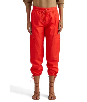 Cargo pants LAUREN Ralph Lauren, Cropped Cotton-Blend Cargo Pants