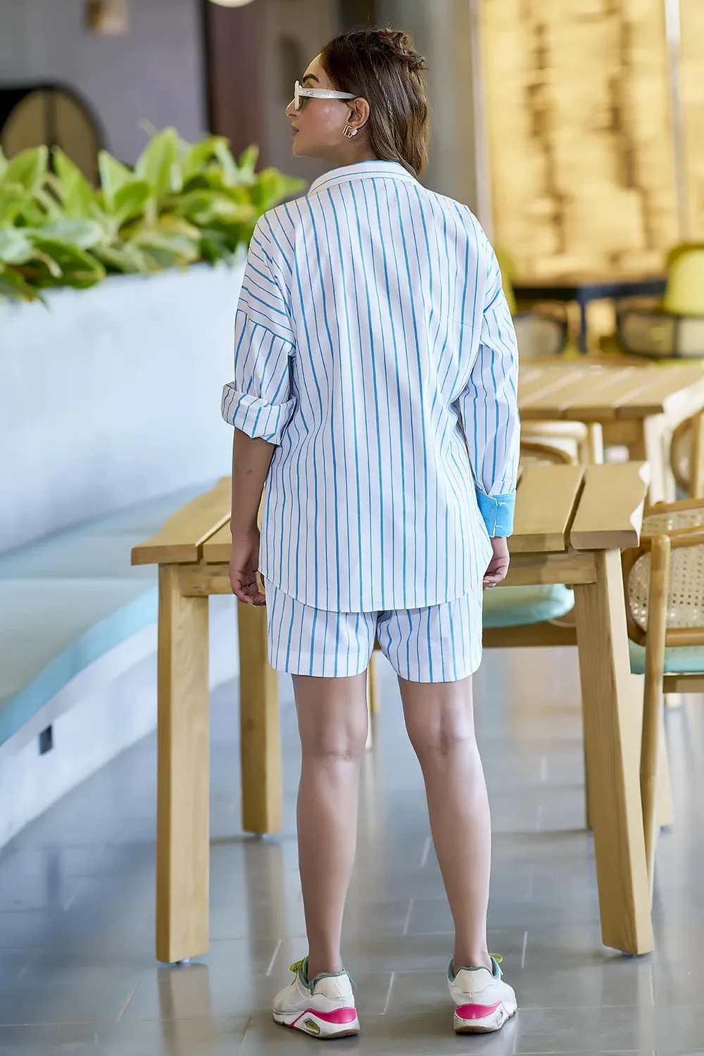 Casual vacation wear co-rd shirt & short
