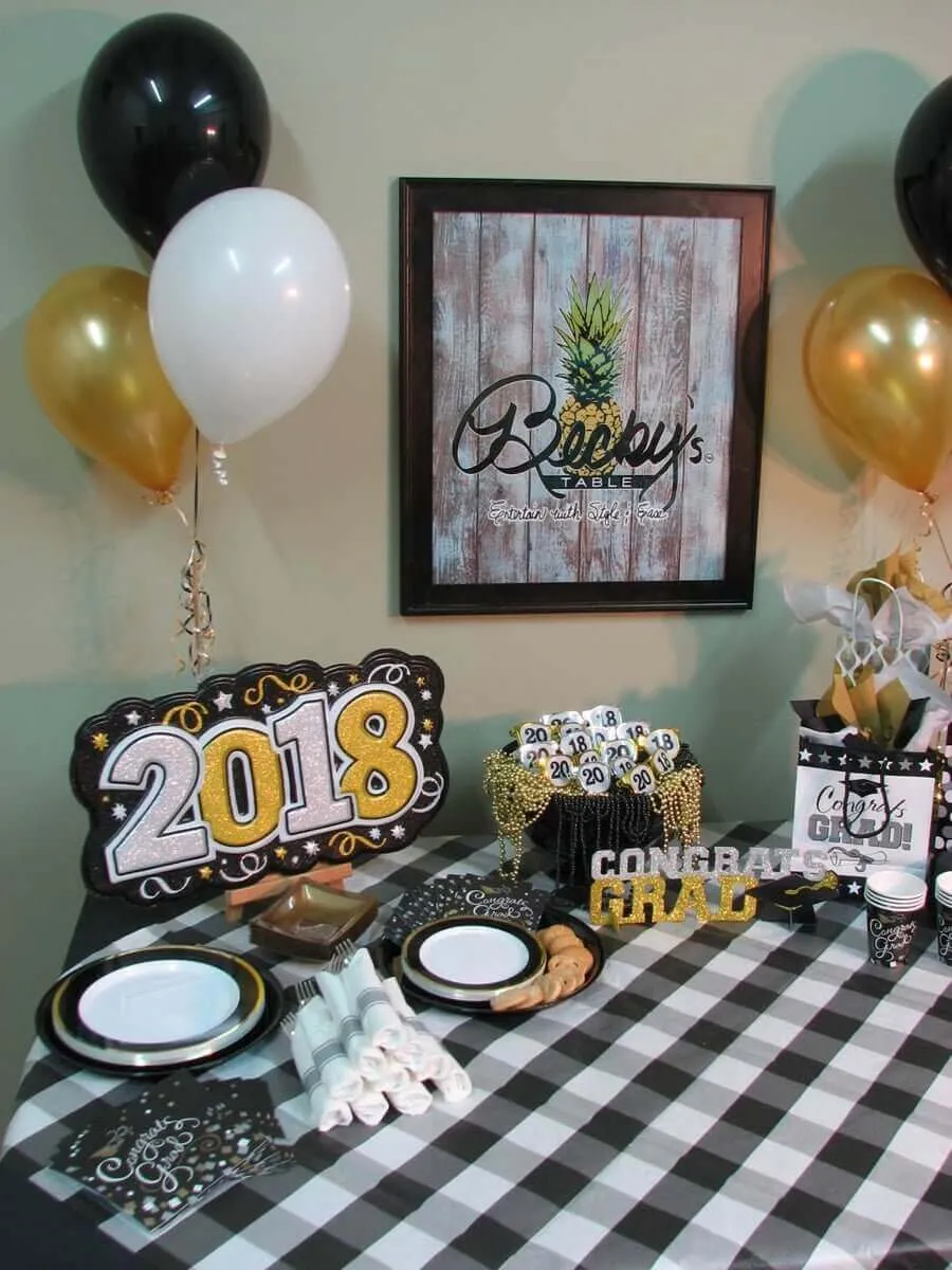 Classic Plaid Black - Big Block Plaid Tablecover