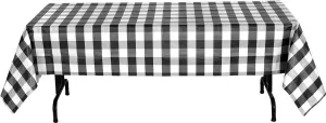 Classic Plaid Black - Big Block Plaid Tablecover