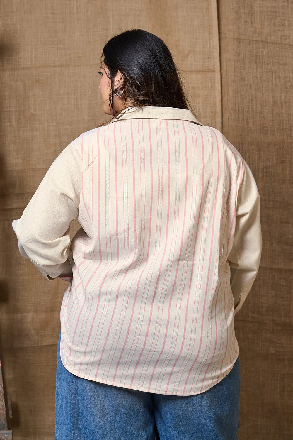 Cotton summer shirt for women with lining