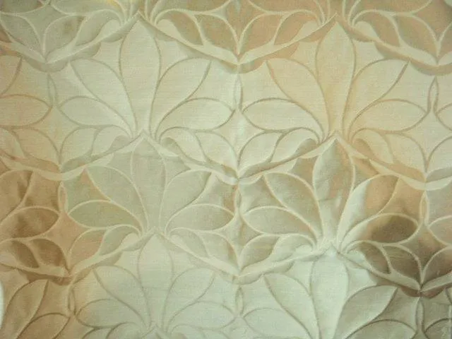 Cream Lotus - Taffeta Jacquard