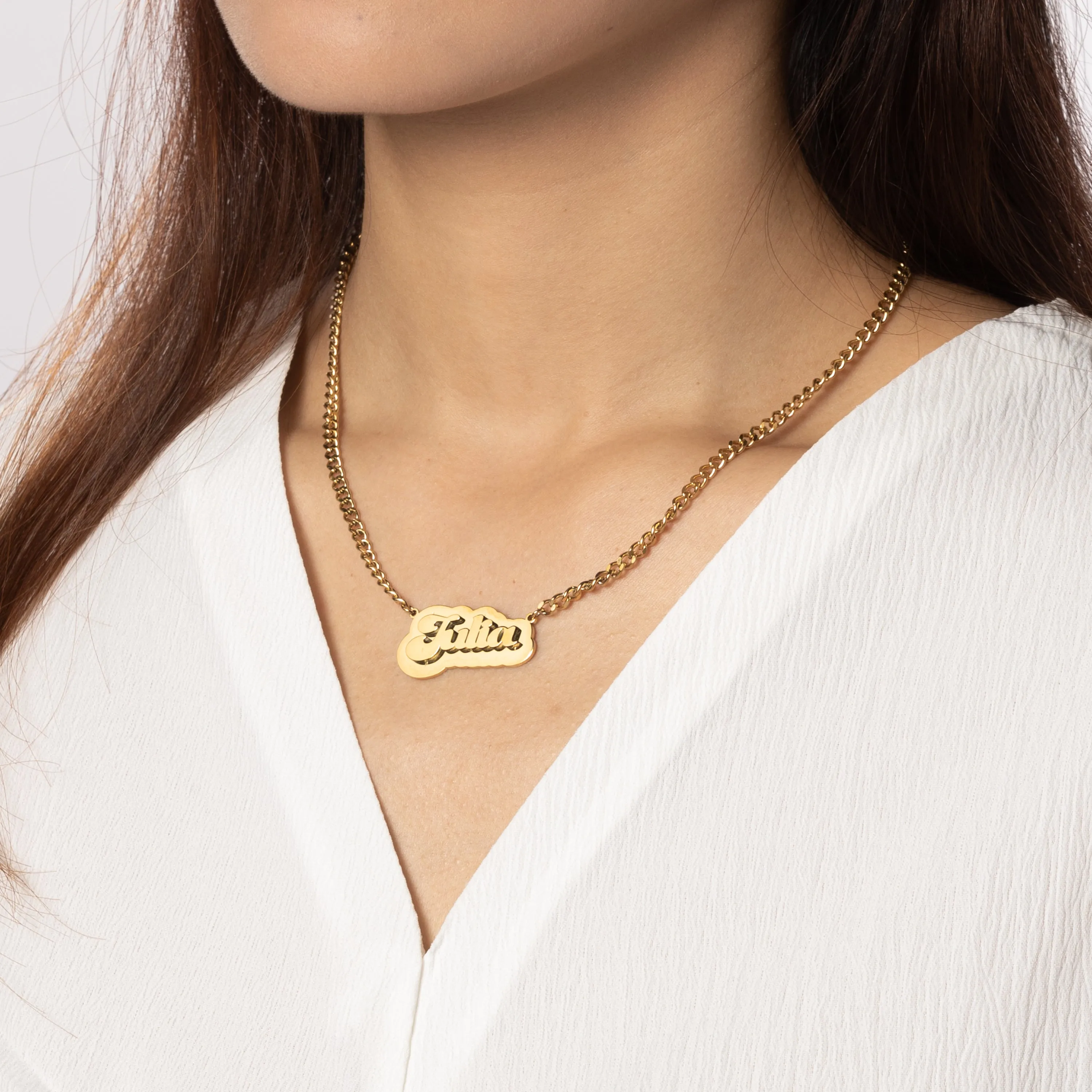 Customizable Nameplate Necklace