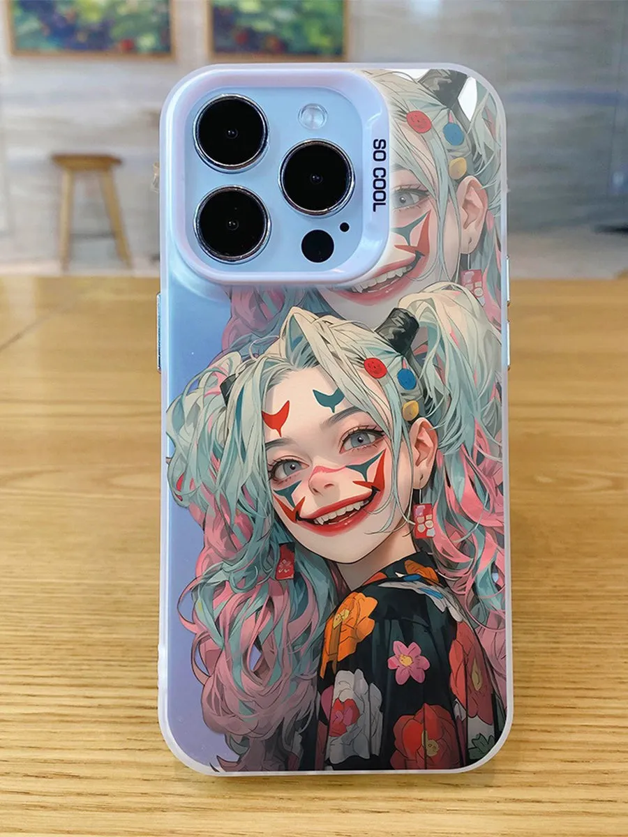 Cute Cartoon Girl Soft Case Drop-proof Phone Case