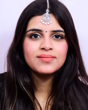 Designer American Diamond Maang Tikka For Wedding & Party (D92)