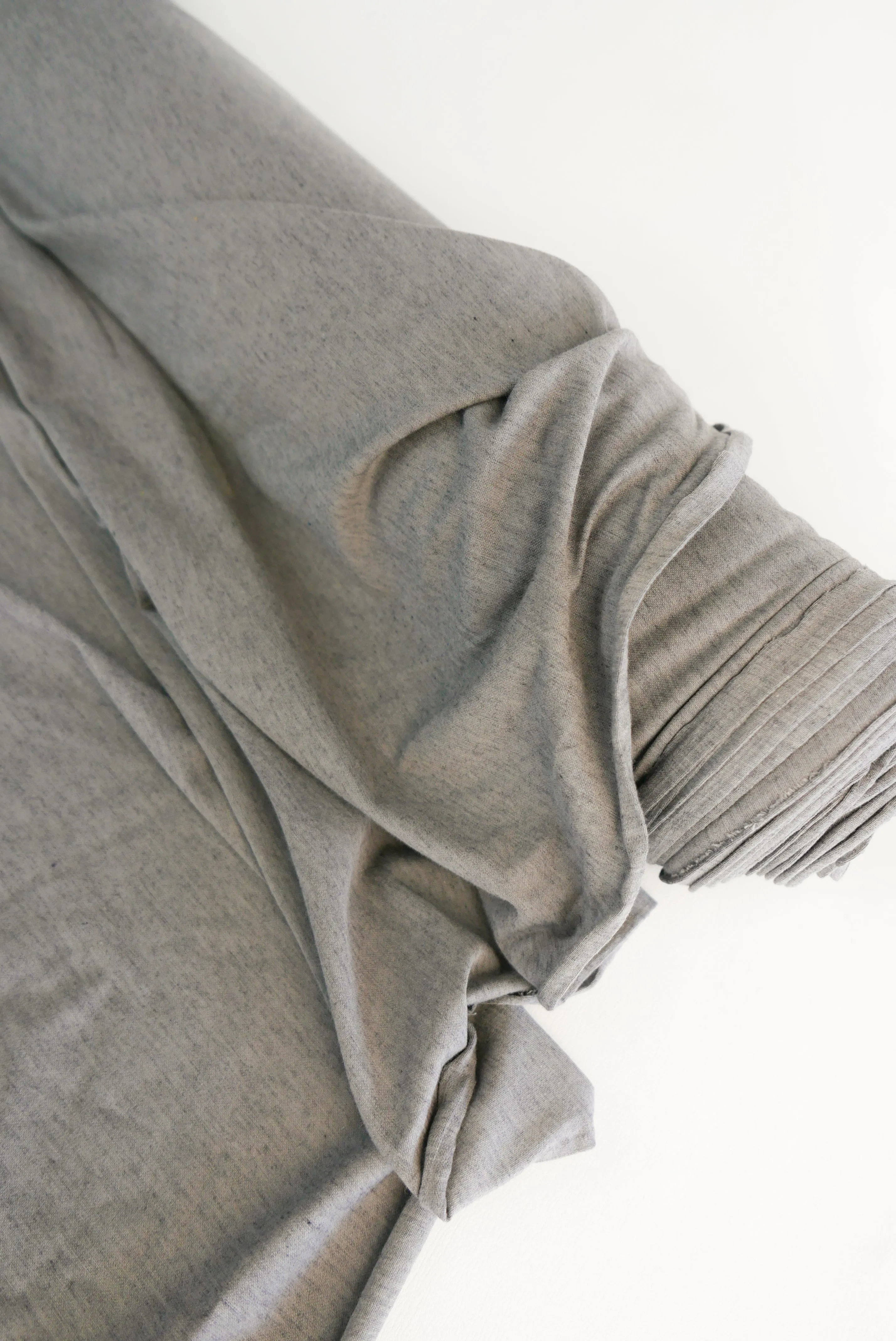 Ex-Designer | Japanese Wool Cotton Knit - Ash Grey
