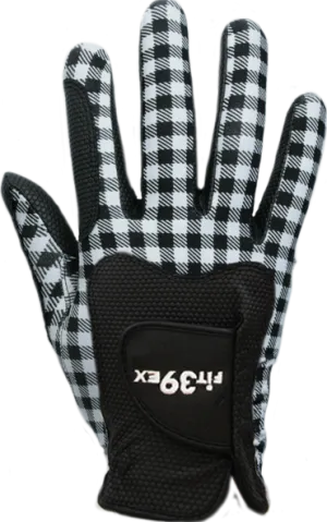 FIT39 Golf Glove - Check/Black (Right-Hand)