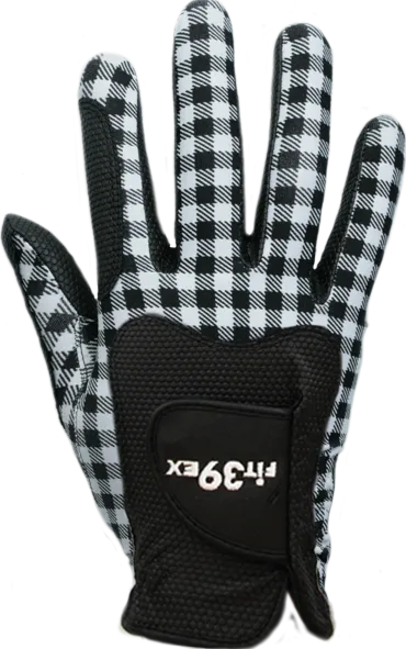 FIT39 Golf Glove - Check/Black (Right-Hand)