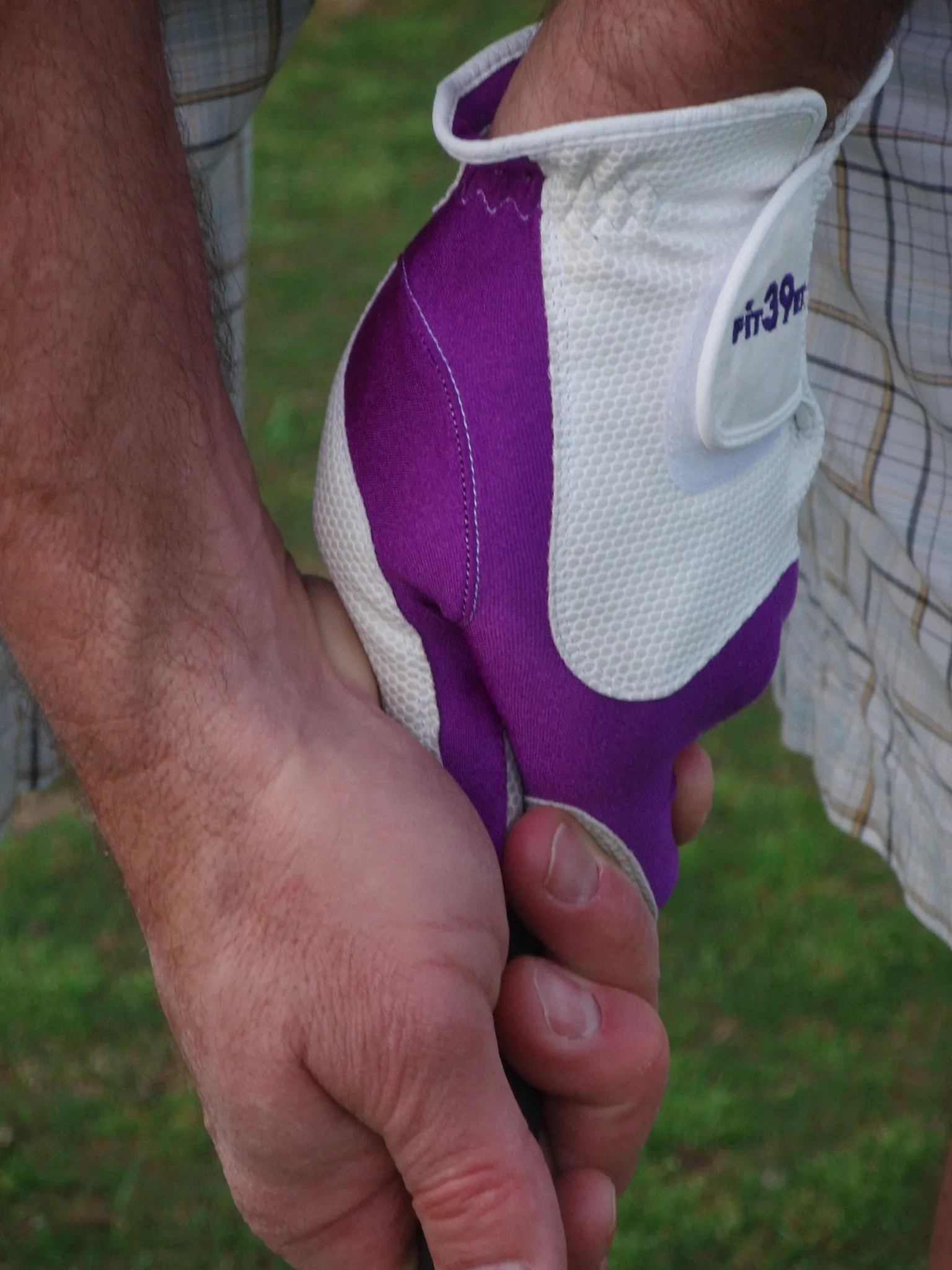 FIT39 Golf Glove - Check/Black (Right-Hand)