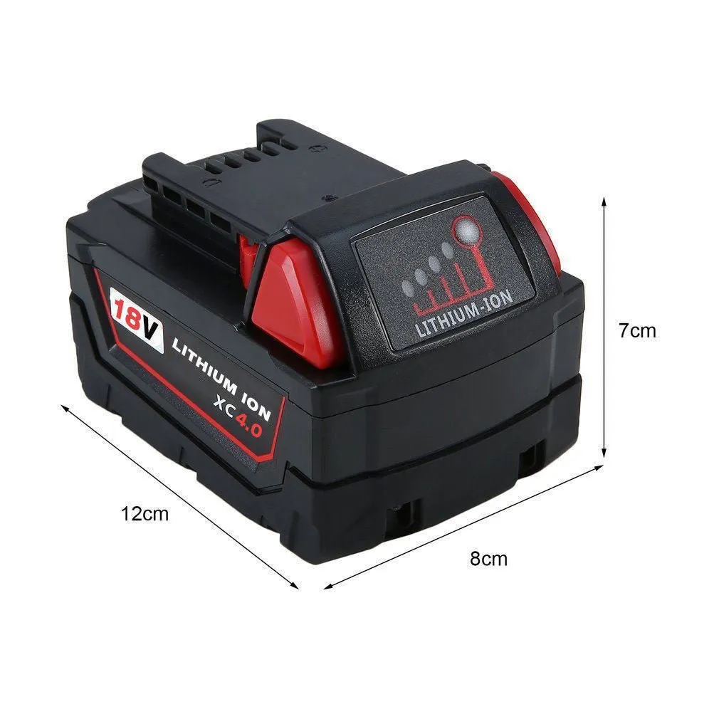For Milwaukee 18V Battery Replacement 4Ah | XC M18 Battery