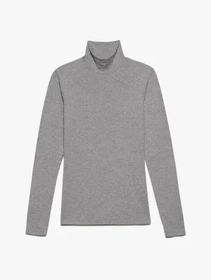 Frame - Rib Turtleneck in Gris Heather