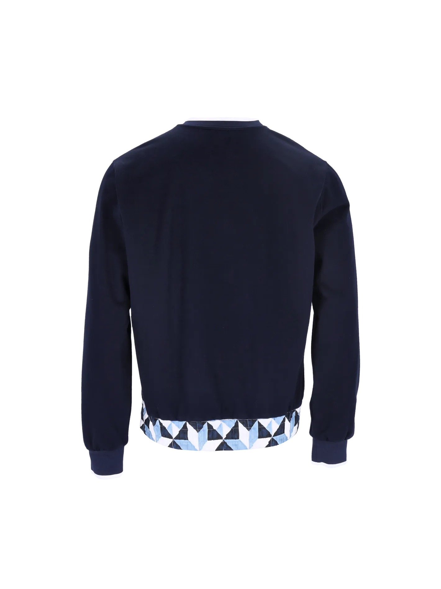 geometric patch sweatshirt