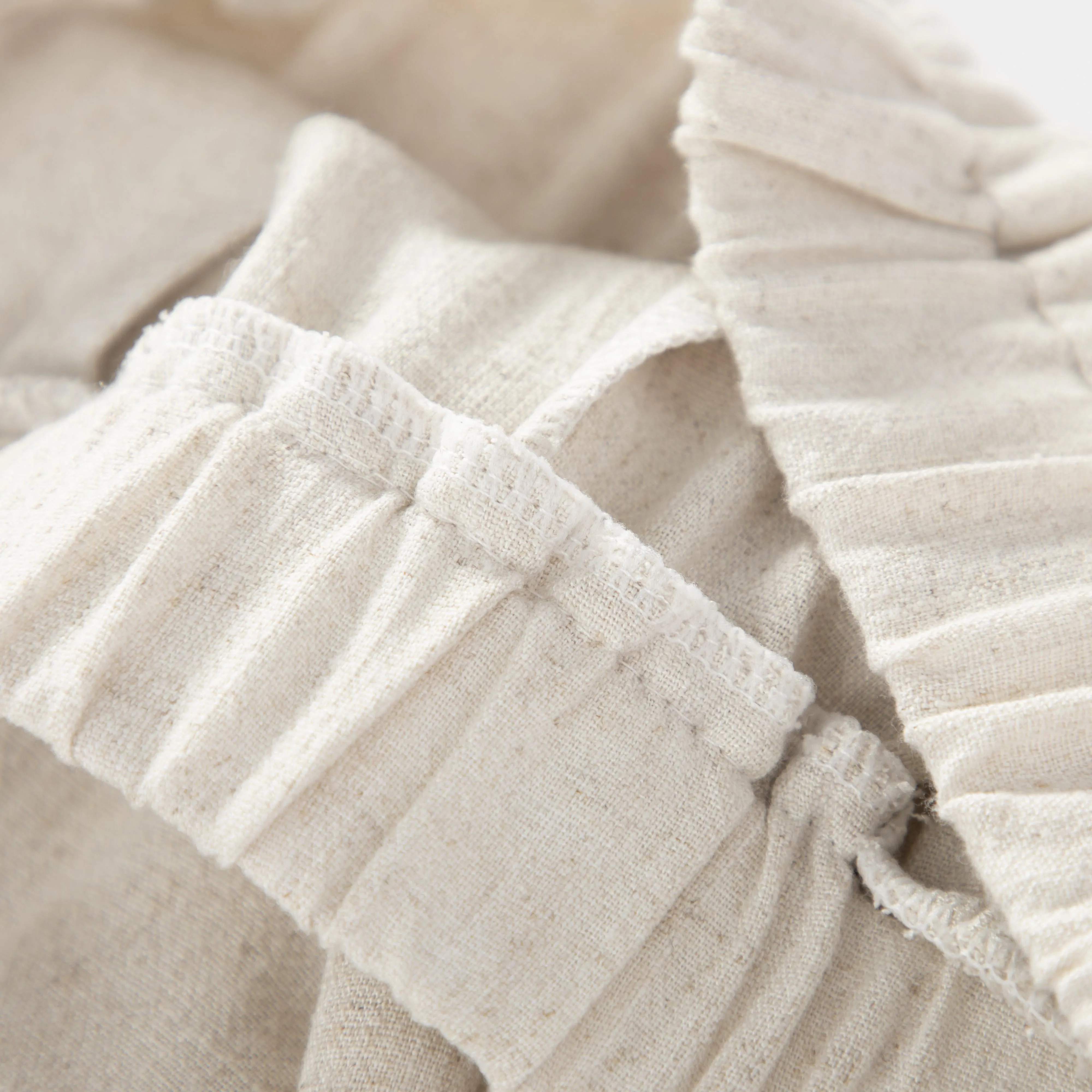 Loose-Fit Silky Linen High-Waisted Lazy Thin Pants