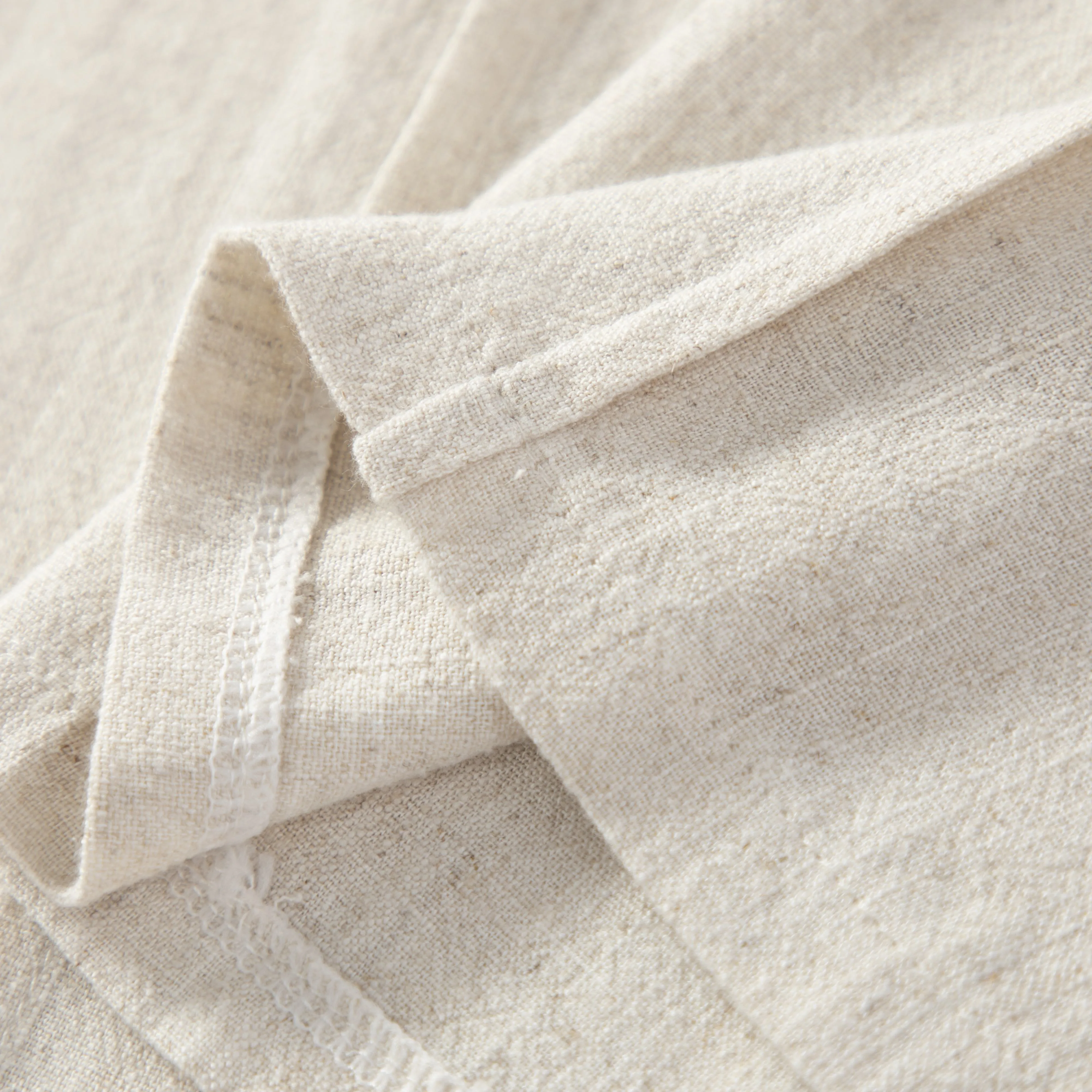 Loose-Fit Silky Linen High-Waisted Lazy Thin Pants