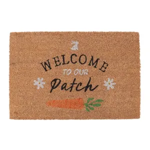 Natural Welcome To Our Patch Easter Doormat