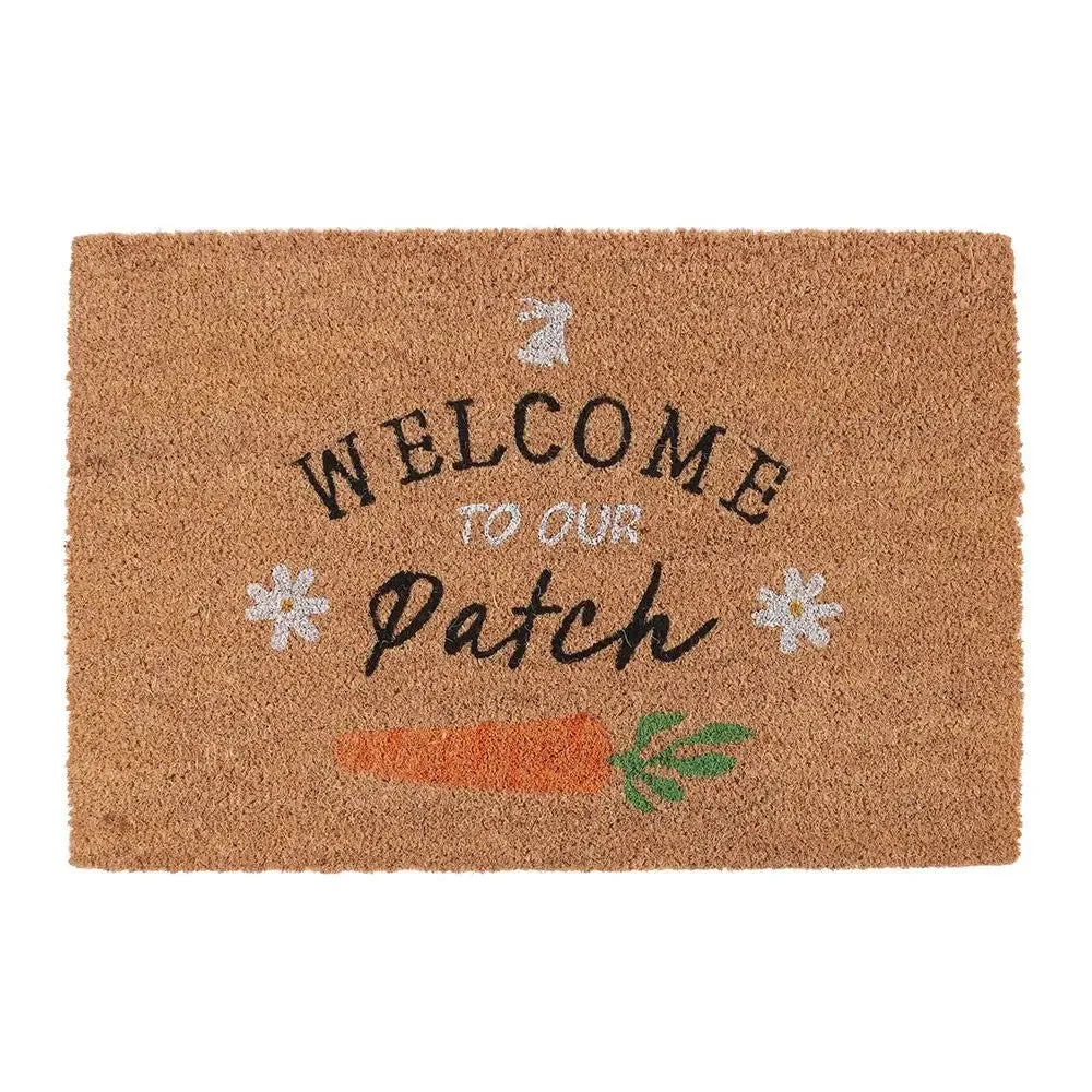 Natural Welcome To Our Patch Easter Doormat