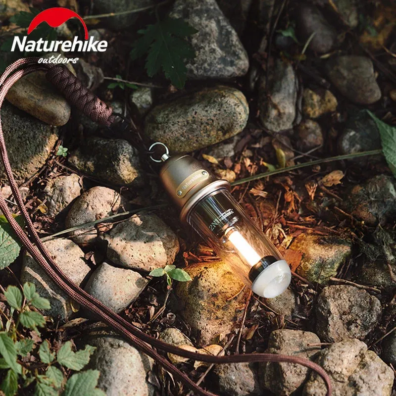 Naturehike Outdoor Portable Led Light Camping Charging Lighting Portable Flashlight Camping Atmosphere Light lamp Rechargeable