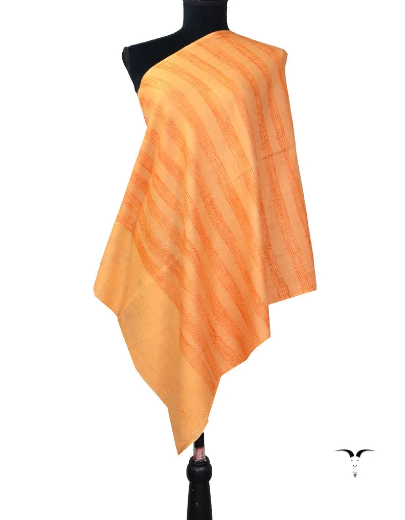 Peach Orange Pashmina Pattern Wrap 5626