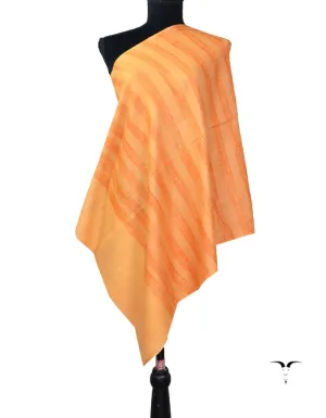 Peach Orange Pashmina Pattern Wrap 5626