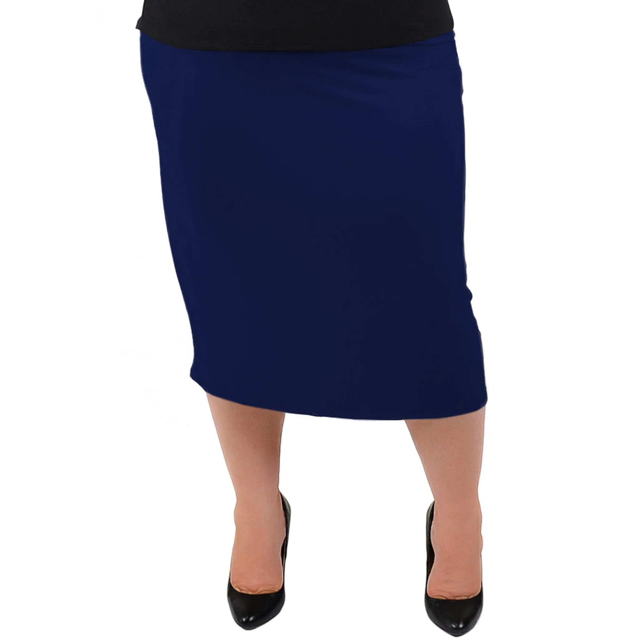 Plus Size Comfortable Soft Stretch MIDI Skirt