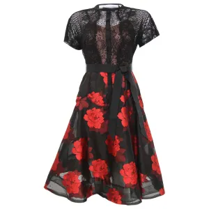 Red Rose Dress