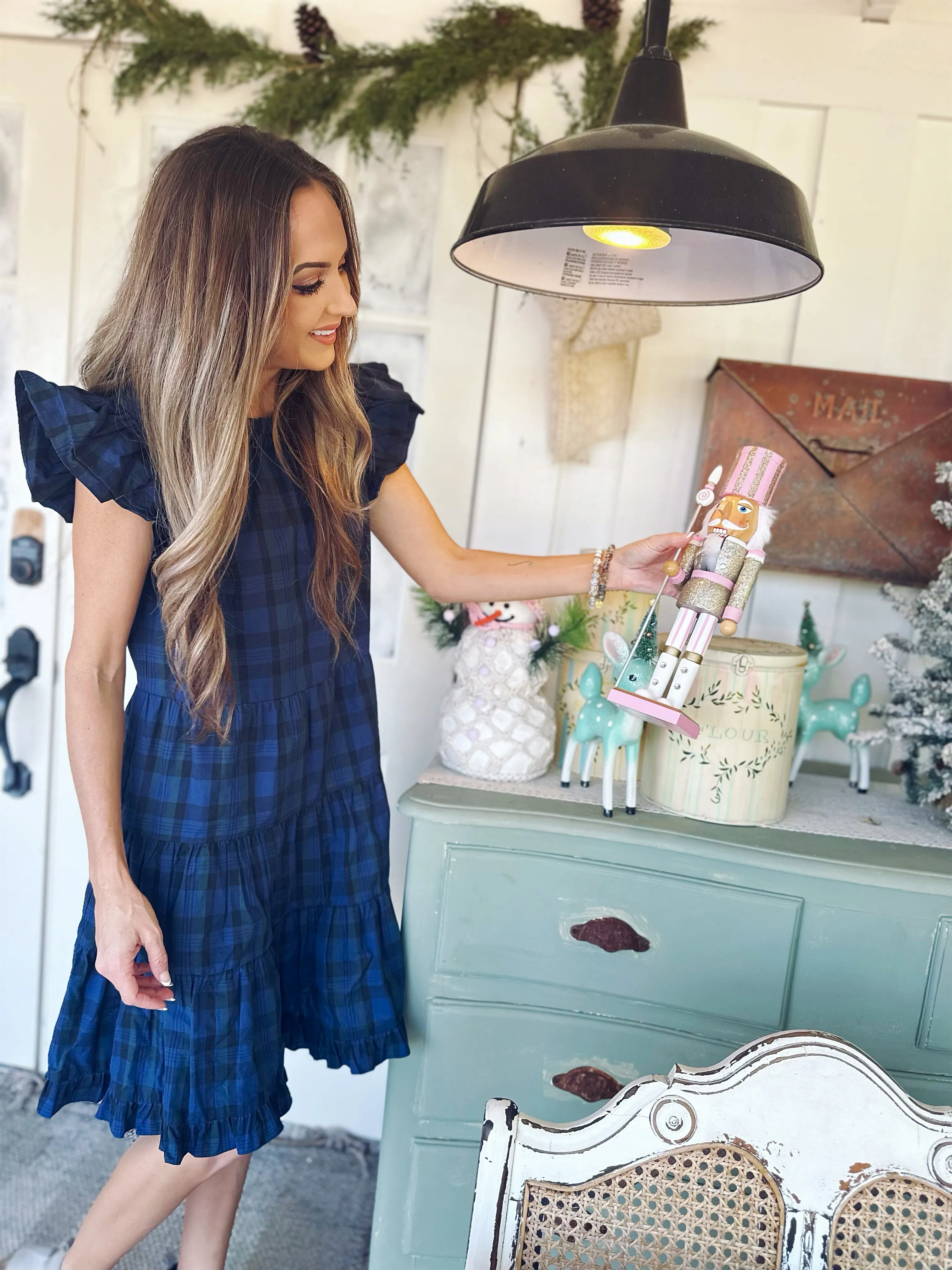 Sail To Sable Tartans Dress - Blackwatch Plaid