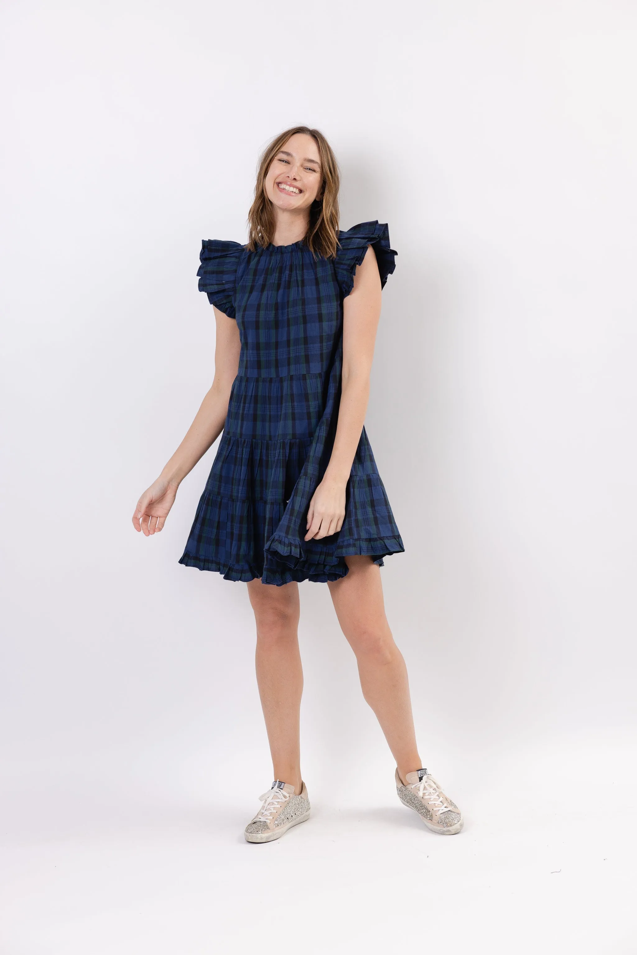 Sail To Sable Tartans Dress - Blackwatch Plaid