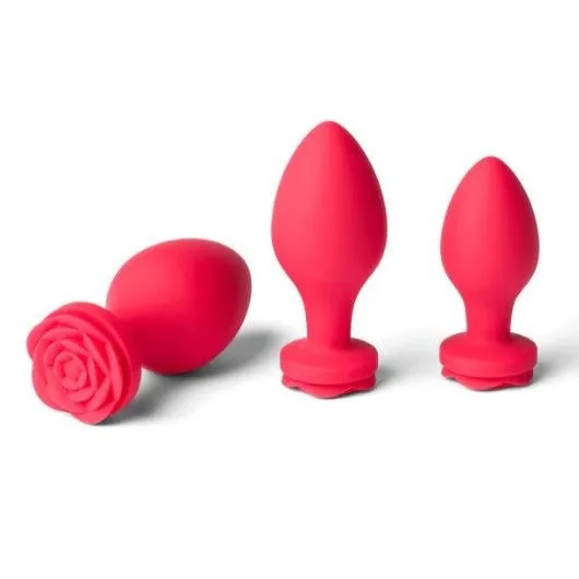 Secret Kisses Rosegasm Butt Bouquet Plug Training Set 3 Pcs