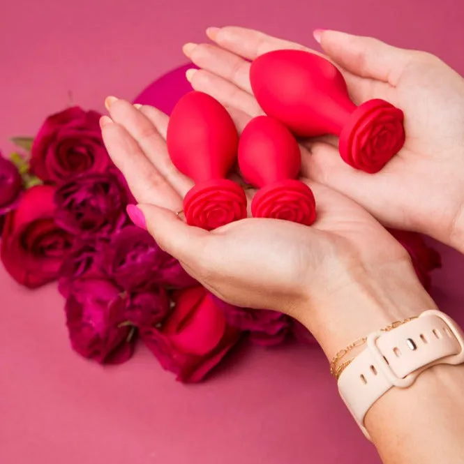 Secret Kisses Rosegasm Butt Bouquet Plug Training Set 3 Pcs