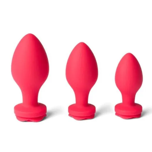 Secret Kisses Rosegasm Butt Bouquet Plug Training Set 3 Pcs