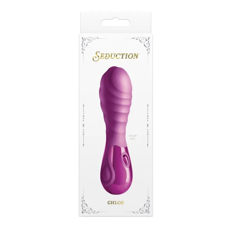 Seduction Chloe Rippled Vibrator Metallic Pink