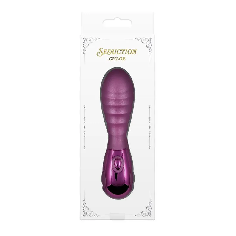 Seduction Chloe Rippled Vibrator Metallic Pink