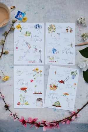Set of seasonal to do cards
