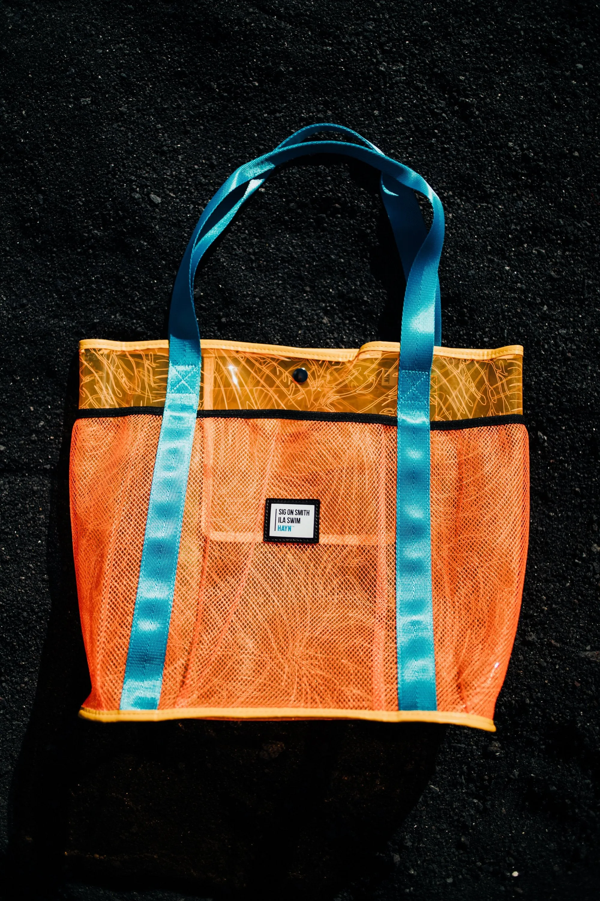 Sig on Smith x HAYN x ILA Swim Small Beach Bag - Orange/Teal/Yellow