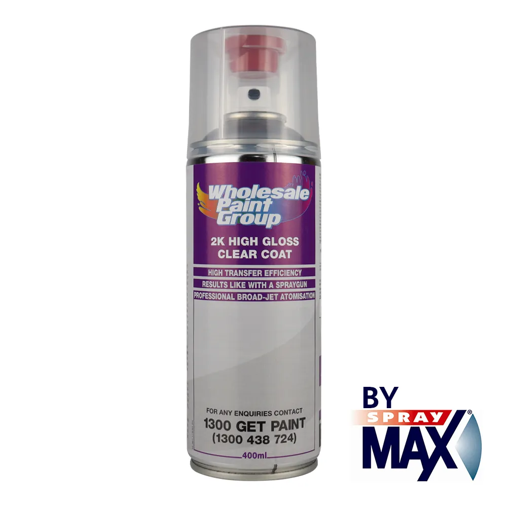SPRAYMAX Automotive Car 2K Component High Gloss Clear Coat 400ml x 3 Pack