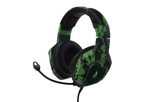 Surefire Skirmish Headset Wired Head-Band Gaming Usb Type-A Black, Camouflage, Green